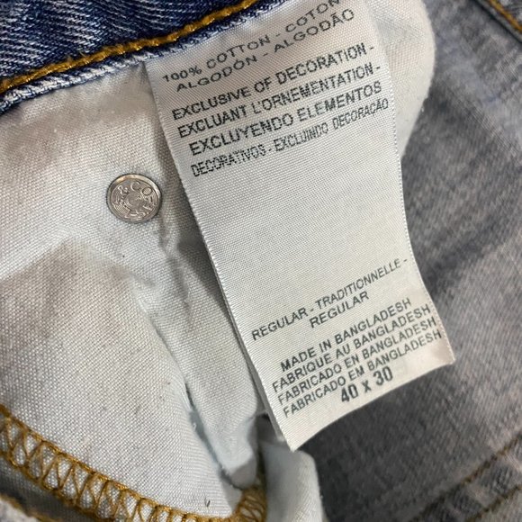 Signature Levi Strauss Mens Light Wash Regular Fit Denim Jeans Size 40x29 - Picture 4 of 9